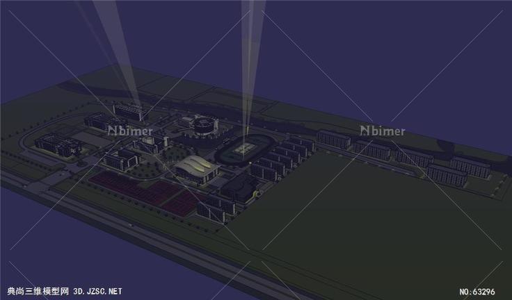 AutoSave_校园夜景模型