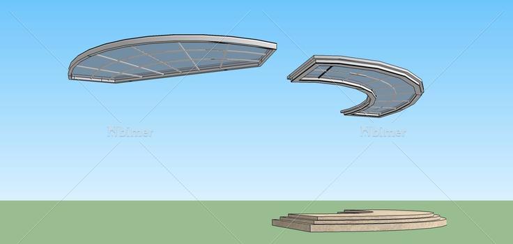 建筑构件-雨棚(69805)su模型下载
