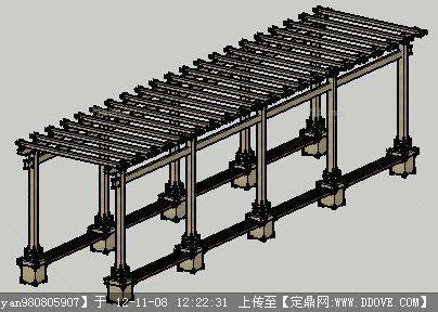 su模型廊架