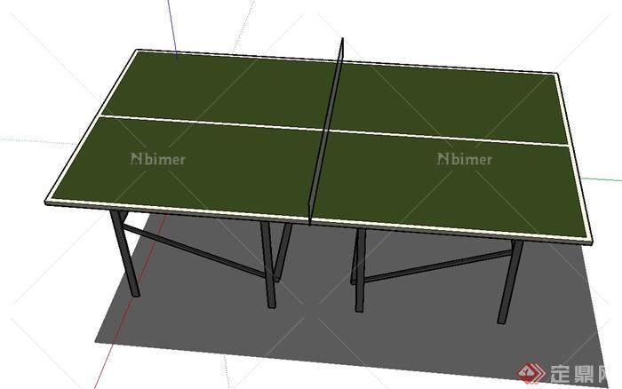 乒乓桌设计su模型