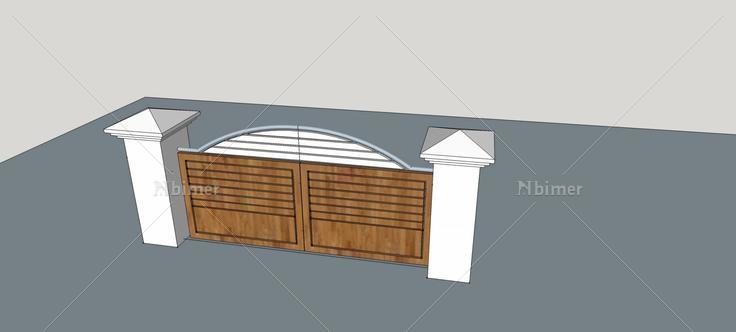 庭院大门(77682)su模型下载