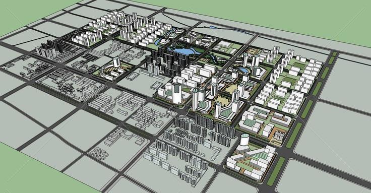 城市规划设计(74721)su模型下载