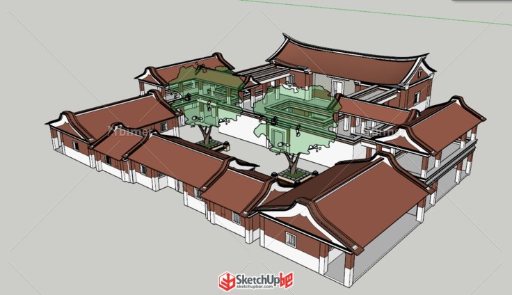 福建闽南建筑体块组合蔬菜大棚哈哈     用到的请