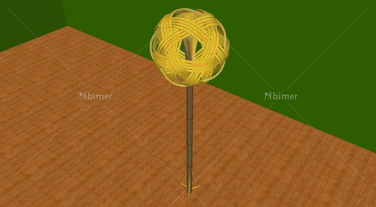 现代景观城市小品雕塑竹子亭塔9(114722)su模型下
