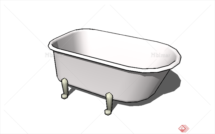 某现代风格厨卫设施浴缸设计SU模型2