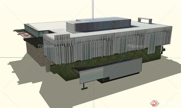 某州立博物馆建筑设计SU模型