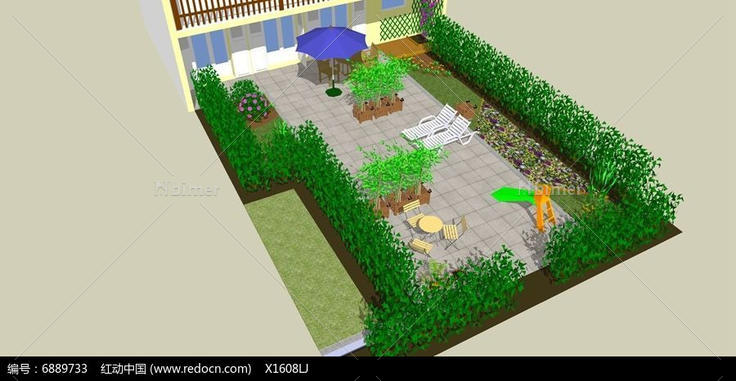 庭院景观设计模型