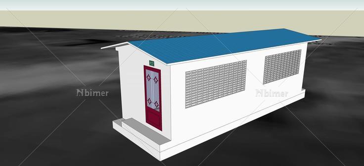 现代风格公厕(47000)su模型下载