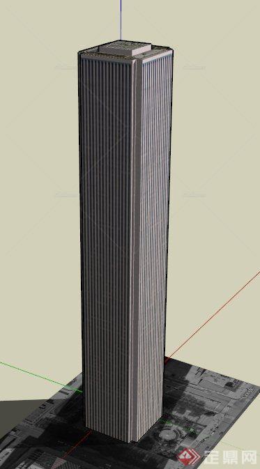 怡安中心大楼建筑设计SU模型