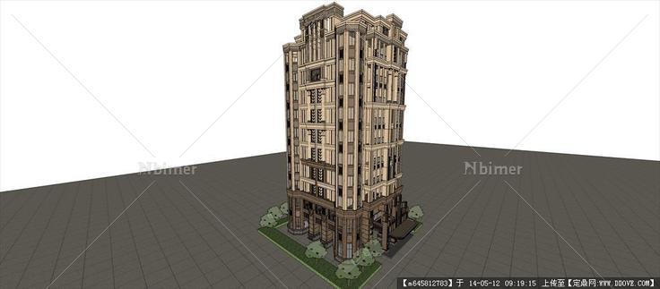 Sketch Up 精品模型---新古典风格10F私人住宅