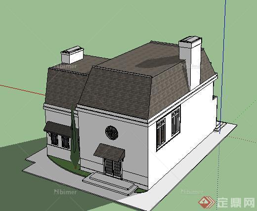 某欧式别墅建筑设计方案su模型5