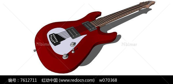 吉他手专用吉他SU模型及预览图