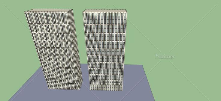 现代高层办公(43579)su模型下载