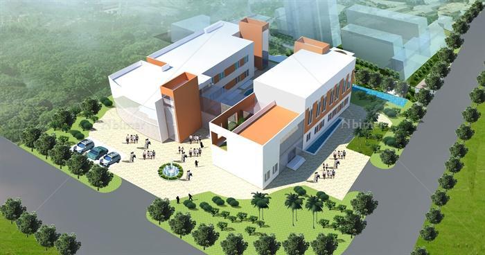 某大学活动中心建筑设计（含su模型、jpg方案、c