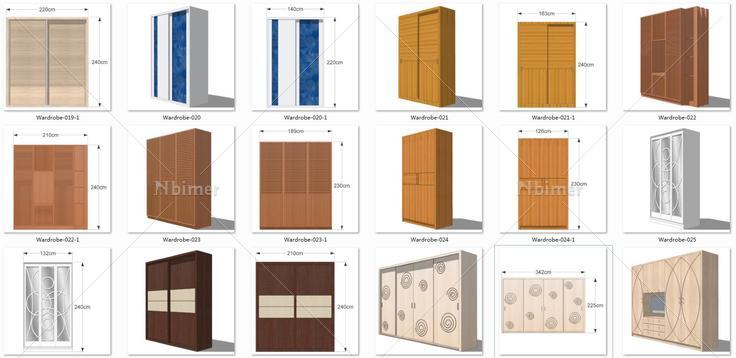 衣柜集合ja(110168)su模型下载
