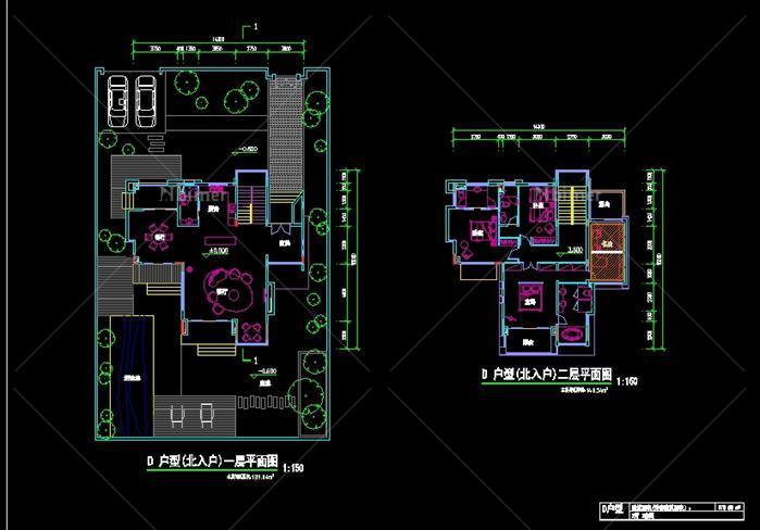 某现代度假独栋别墅建筑设计SU模型（附CAD建筑图