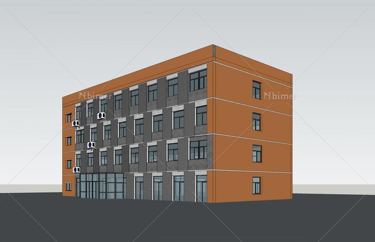 现代多层办公楼(47960)su模型下载