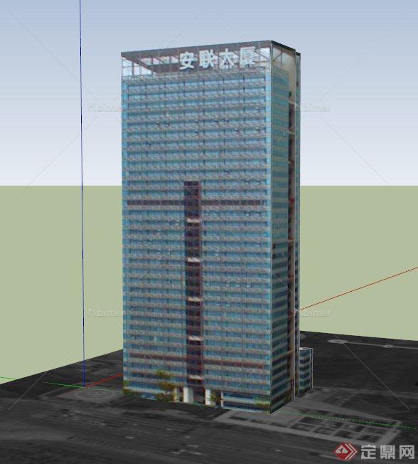 某安联大厦建筑设计SU模型
