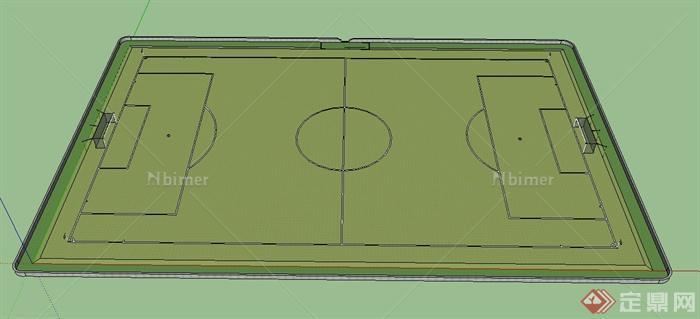 某现代足球场设计SU模型