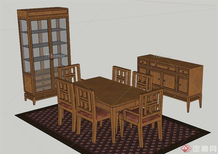 设计素材之桌凳、柜子设计su模型[原创]