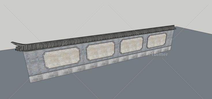 围墙(73306)su模型下载