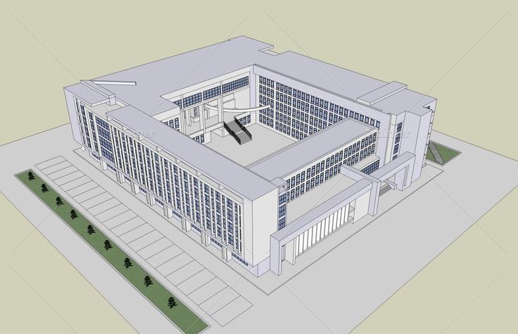 行政楼(48594)su模型下载