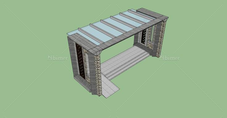 建筑构件-大门(75849)su模型下载