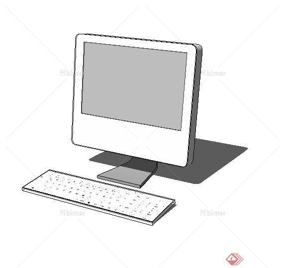 iMac电脑SU模型