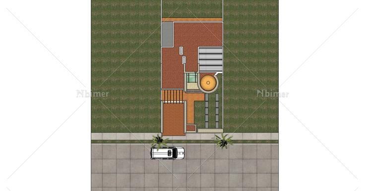 简欧多层住宅楼(80709)su模型下载