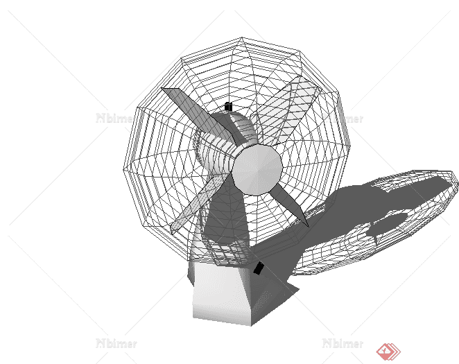 某室内电风扇设计SU模型
