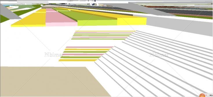 分享个某地块城市设计SketchUp模型下载带截图预