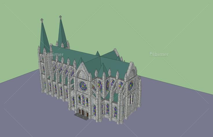 教堂(48431)su模型下载