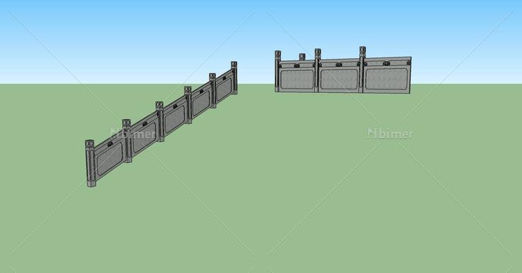 建筑构件-栏杆(71569)su模型下载