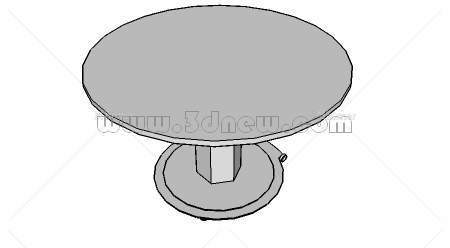 sketchup圆桌模型