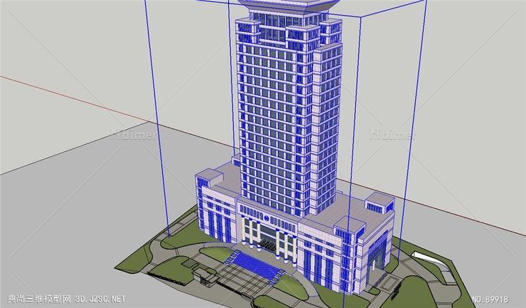 厦门鹭岛大厦SketchUp模型