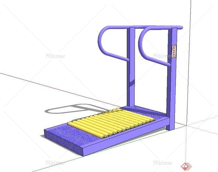 某现代风格健身跑步踏滚设计su模型[原创]
