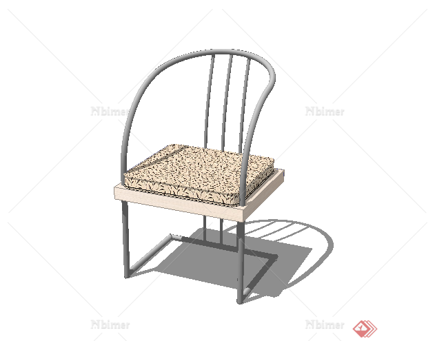 某室内家具坐凳设计SU模型素材2