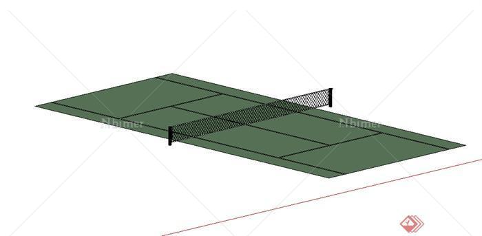 某室外网球场设计SU模型参考