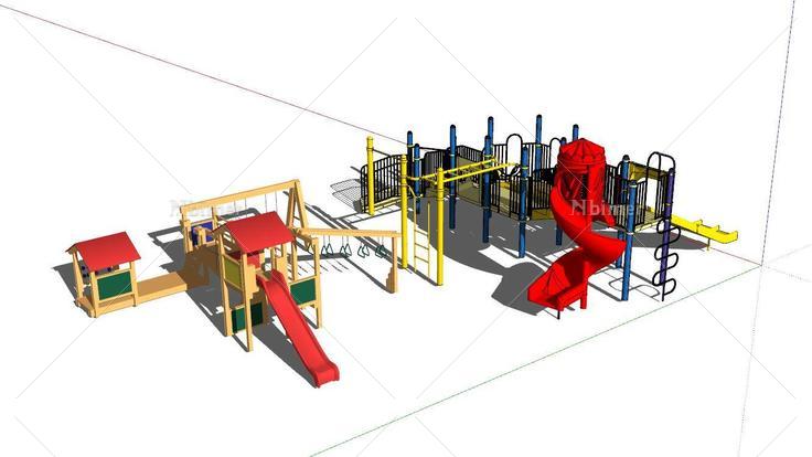 儿童游乐设施合集(83016)su模型下载