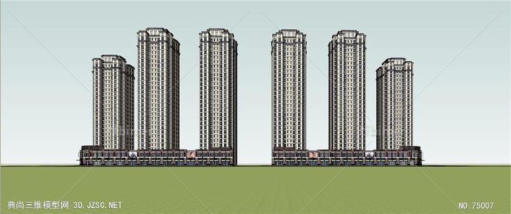 简欧高层住宅商业