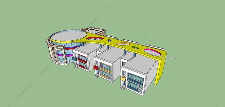 现代风格幼儿园(75166)su模型下载