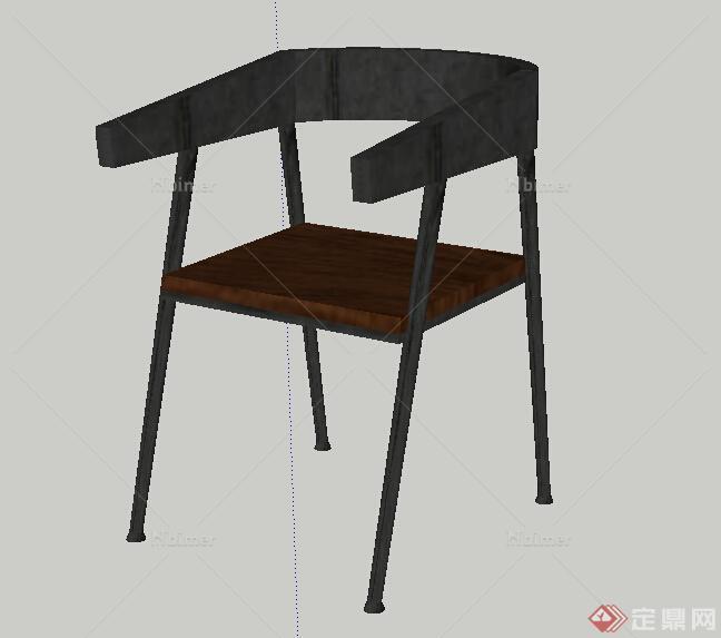 铁艺咖啡椅Sketchup模型(SU模型)