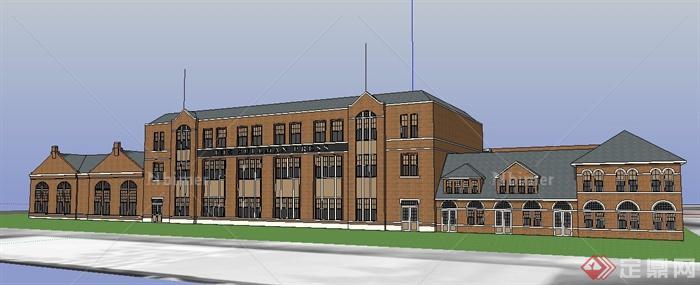 某办公及工业建筑设计SU模型