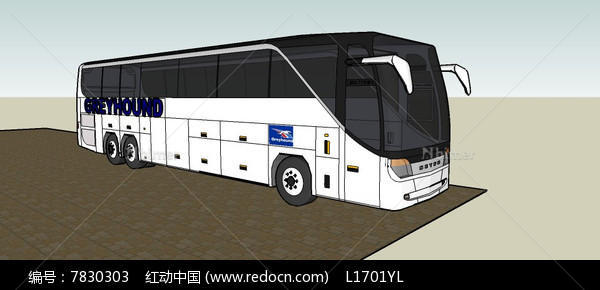 长途公共汽车SU模型