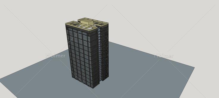 现代高层办公楼(75675)su模型下载