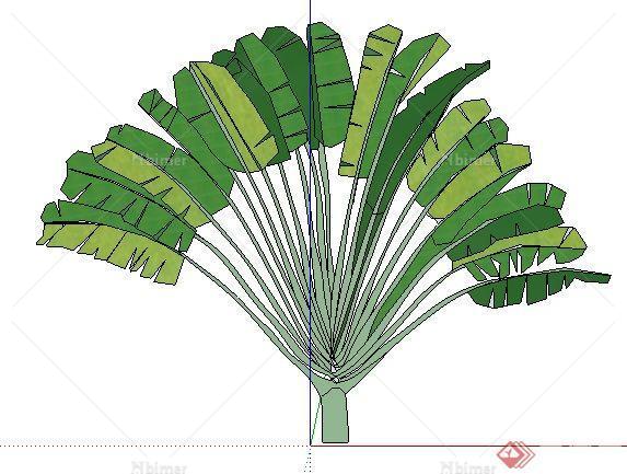 手绘2D灌木1SketchUp(SU)3D模型