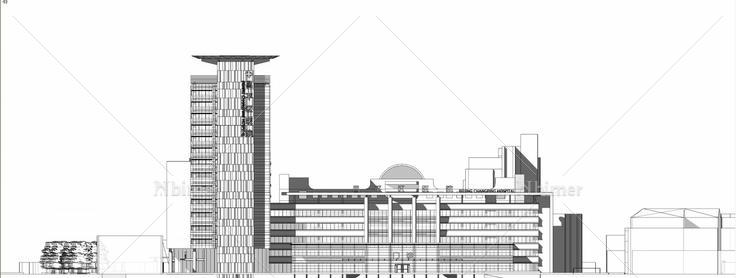 昌平区医院 精细版(134604)su模型下载