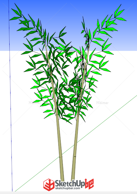 树木 竹子 小草 3d模型