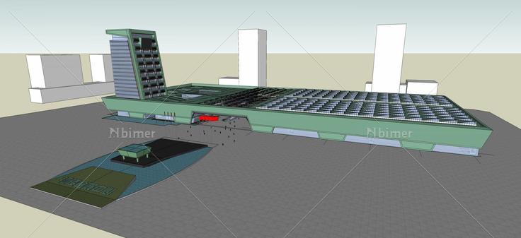 现代风格会展中心(61820)su模型下载