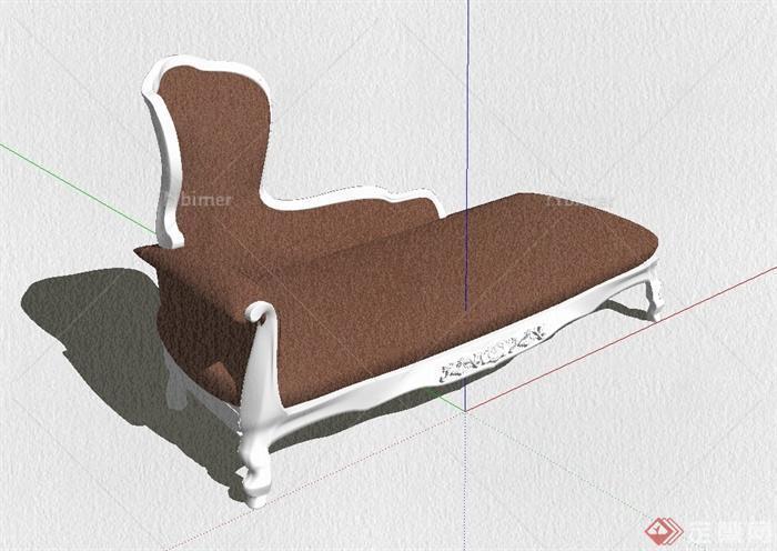 欧式风格详细精致完整沙发设计SU模型[原创]